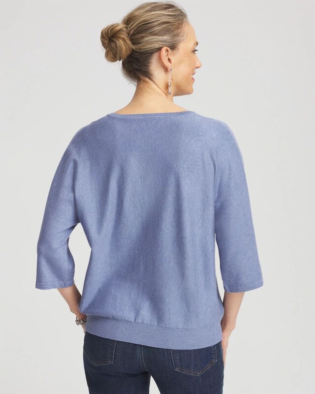 Dolman V-Neck Sweater - image 3